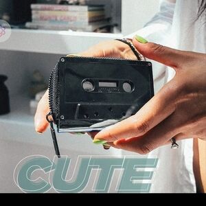 Compact Black Cassette Wallet